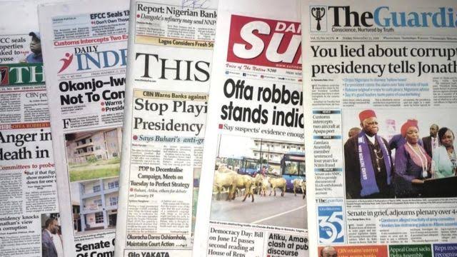 Headlines from Nigerian Newspapers