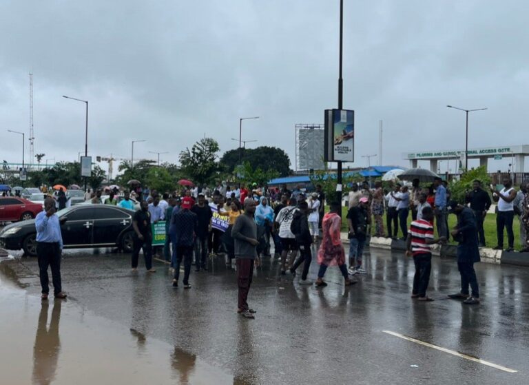 ASUU Strike: Students block Airport