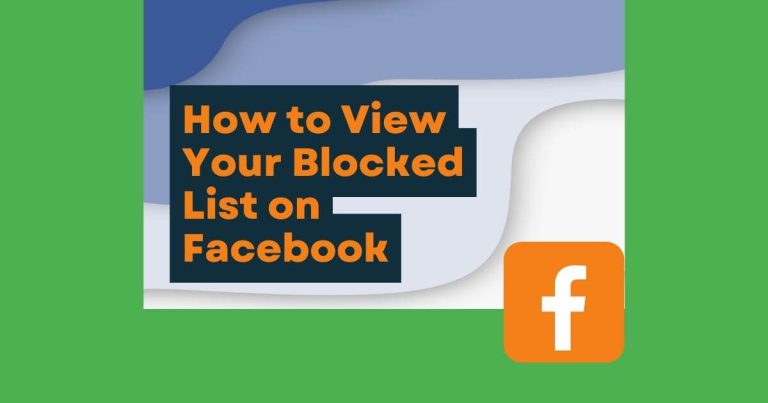 How to View Blocked List On Facebook