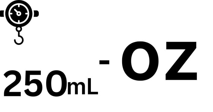 How many 250 ml to oz