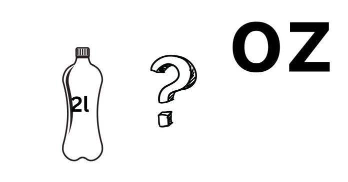 How many ounces are in a 2-liter bottle of soda?