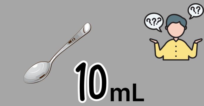 How many teaspoons are in 10 ml?