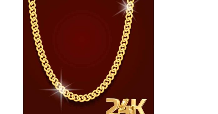 How much is a 24KGB necklace worth?