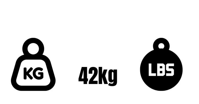 What is 42 kg to lbs?