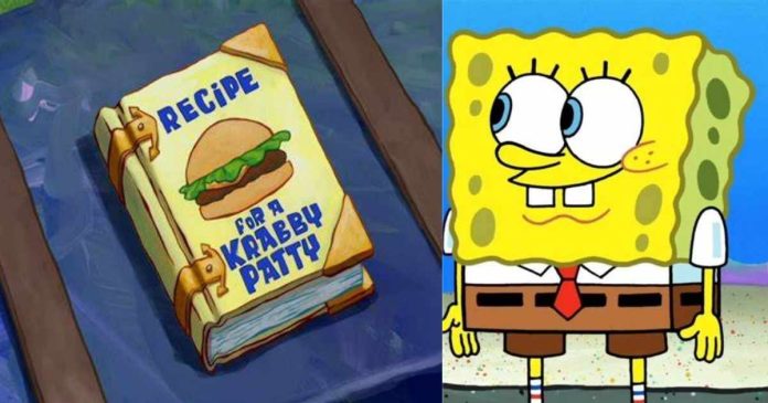 krabby patty formula in spongebob