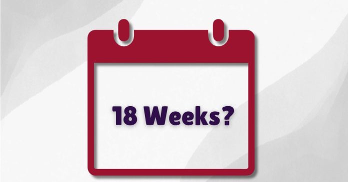 18 Weeks Equals to how many Months?