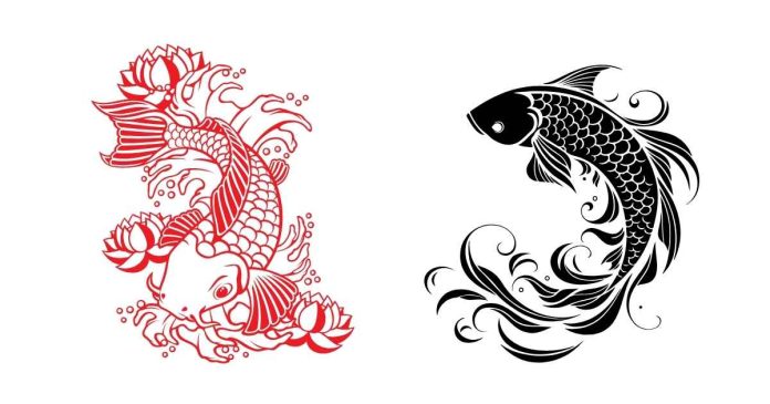 Are there any specific rules for koi tattoos?