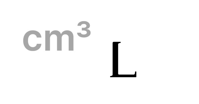 Cubic centimeters to liters conversion (cm³ to l)