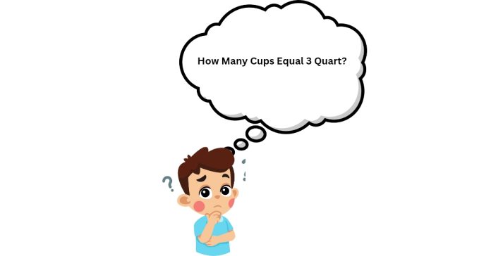 How Many Cups Equal 3 Quart?