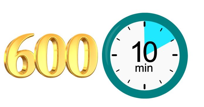 How Much Is 600 Seconds In Minutes?