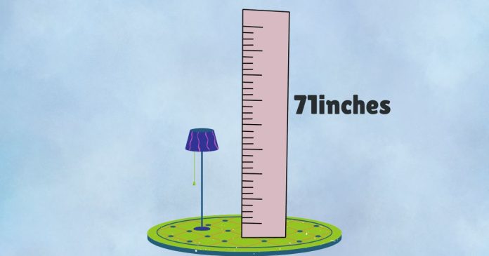 How Tall in feet is 71 Inches?