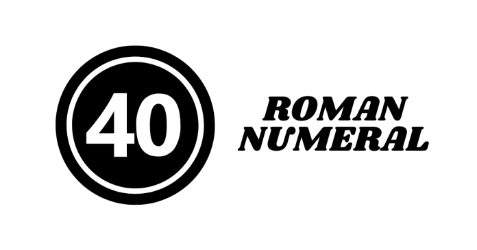 How To Write 40 in Roman Numerals