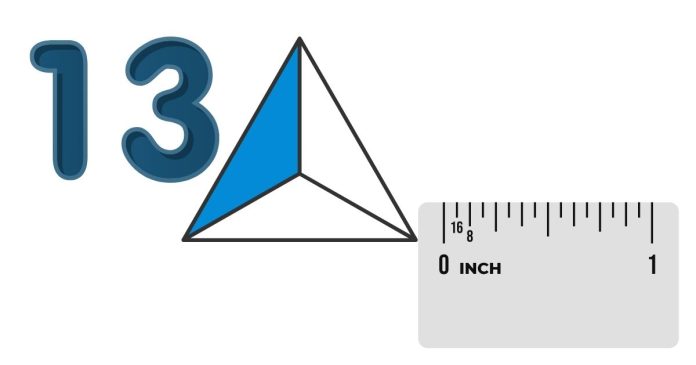 How big is 13cm in inches?