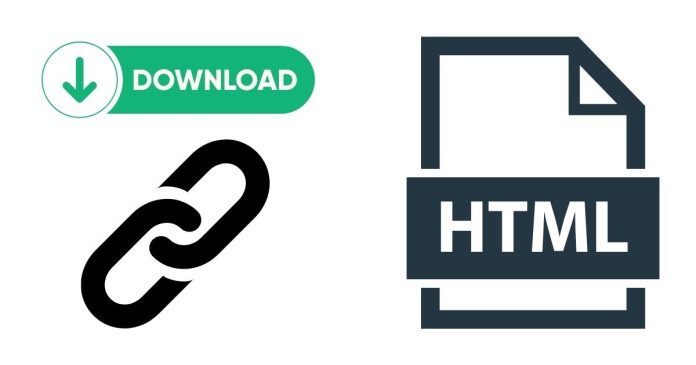 How can I create download link in HTML?