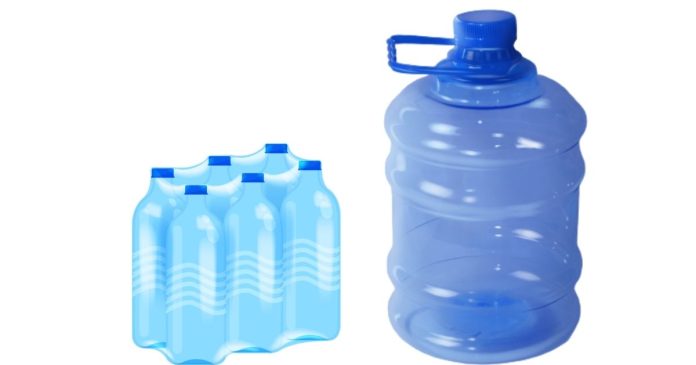 How many 16.9 bottles of water make a gallon?