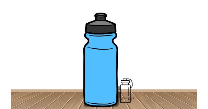 How many Milliliters is a Water Bottle?