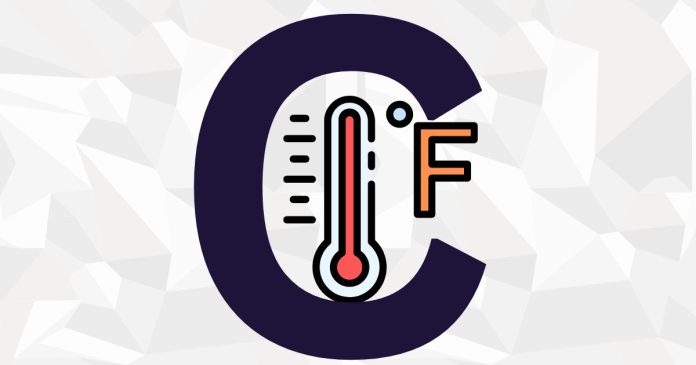 How many is 105 degrees Fahrenheit in Celsius?