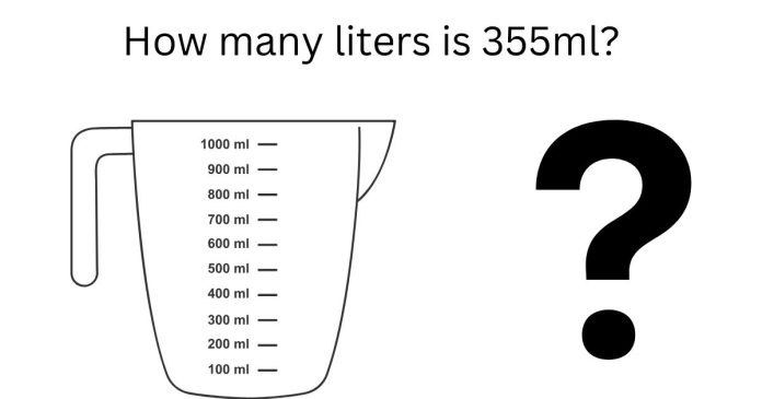 How many liters is 355ml?