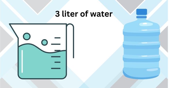 How many ounces are in a 3 liter of water?