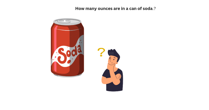 How many ounces in a can of soda.?