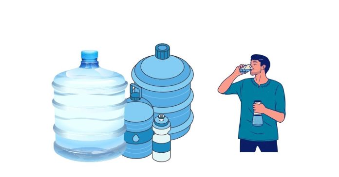 How many ounces does a 5 liter bottle of water contain?