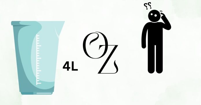 How many oz is in 4 liters?