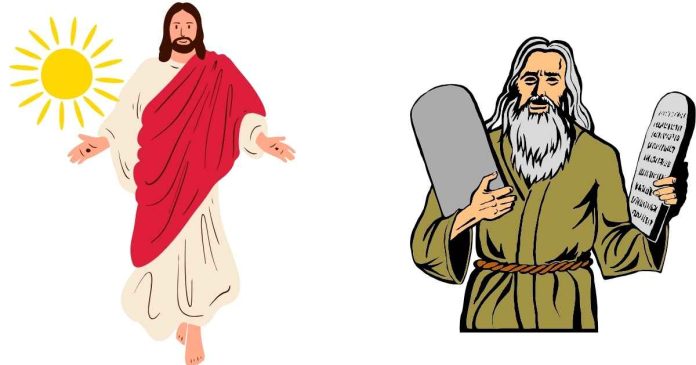 How many years between Moses and Jesus?