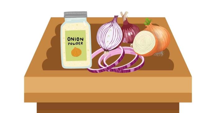 How much Dried minced onion vs onion powder?