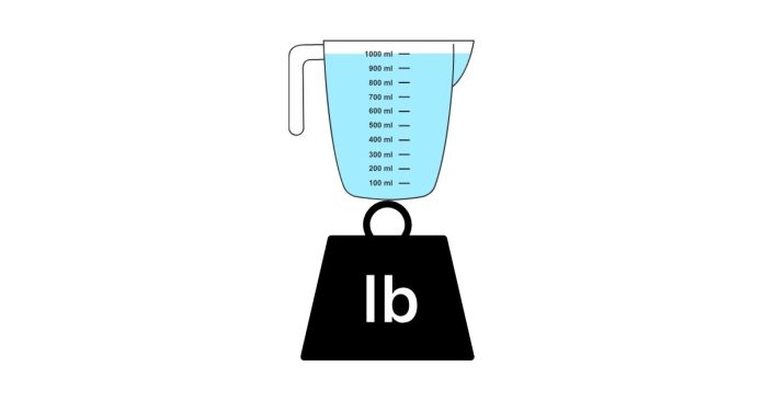 How Much Does 1 Liter of Water Weigh in Pounds?