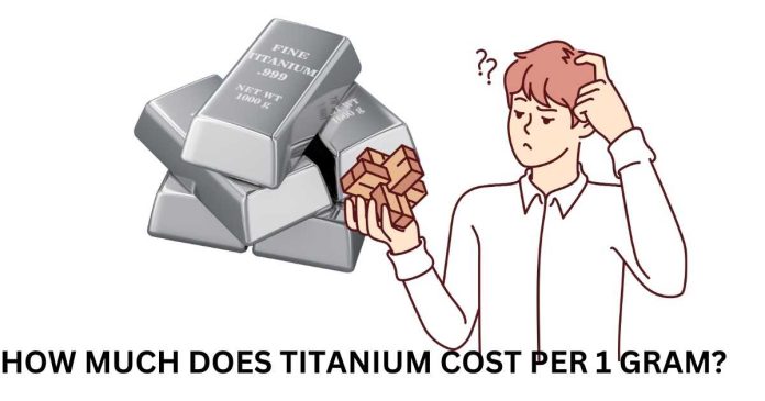 How much does titanium cost per 1 gram?