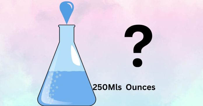 How much in 250 ml equal to in fluid ounces?