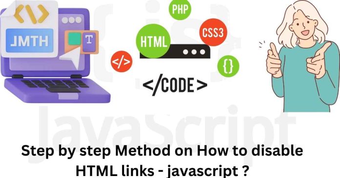 How to disable HTML links - javascript ?