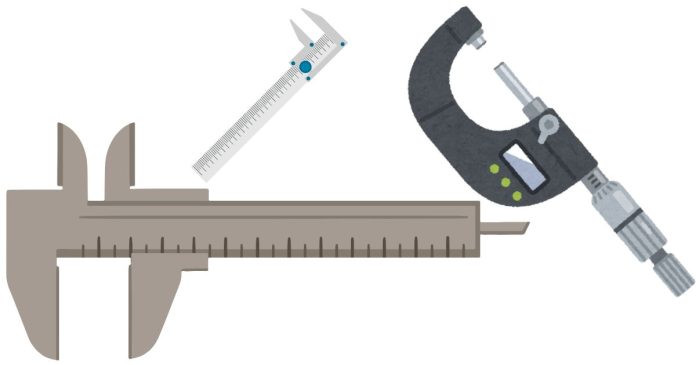 Least count of micrometer caliper in millimeter?