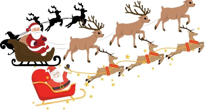 What order are Santa's reindeer in first to last?