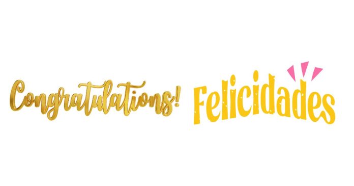 What Is Congratulations In Spanish ?