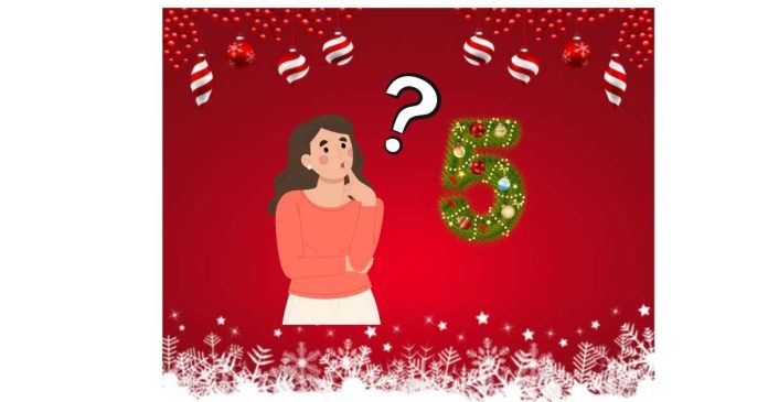 What are some 5 Christmas letter words and their meanings?