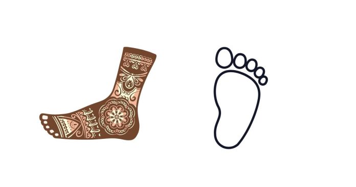 What are some interesting tattoos designed for the foot?