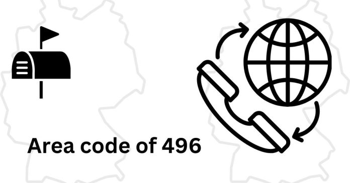 What country has an area code of 496?