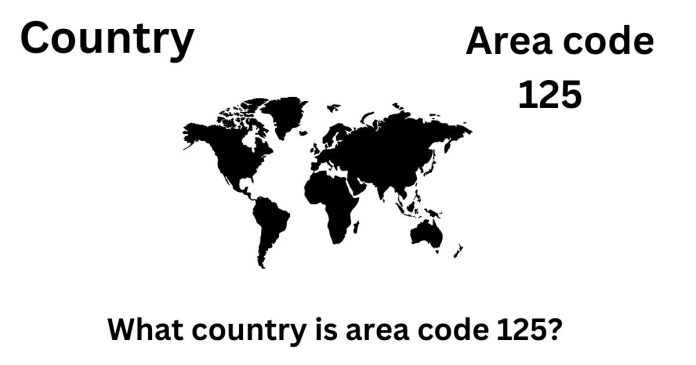 What country is area code 125?