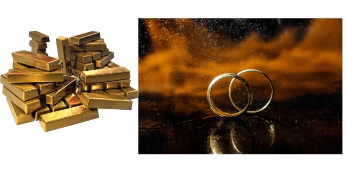 What is 10k gtr stamped inside a gold ring?