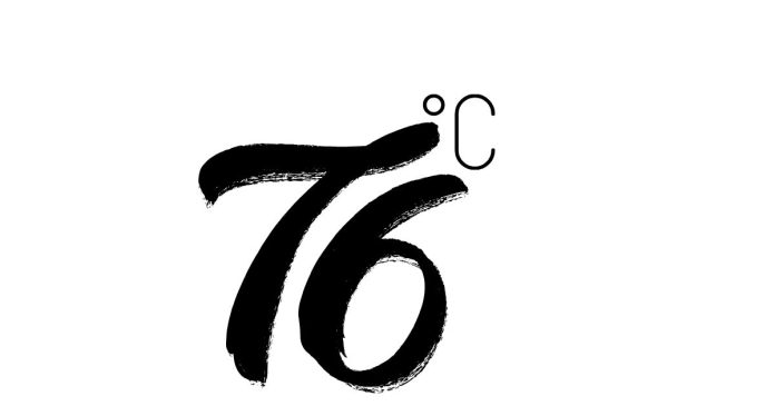 What is 76 degree F in C?