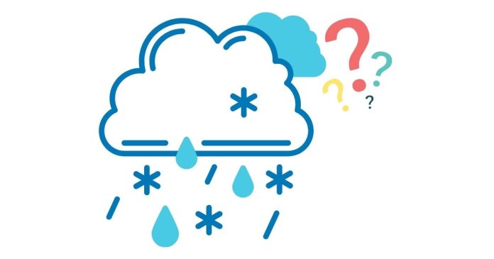 What is a mixture of snow, rain, and sleet called?