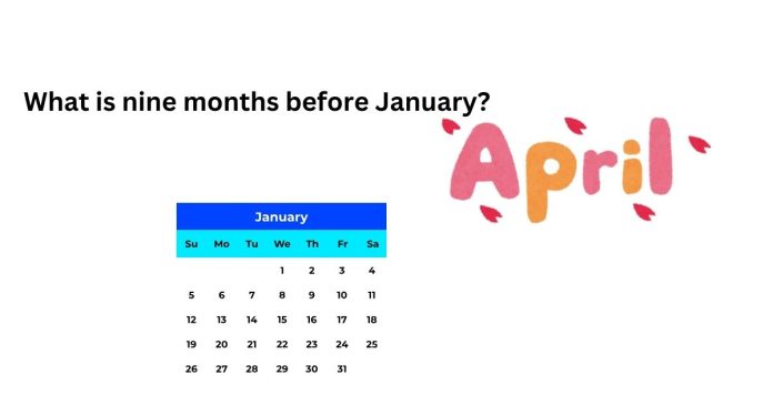 What is nine months before January?