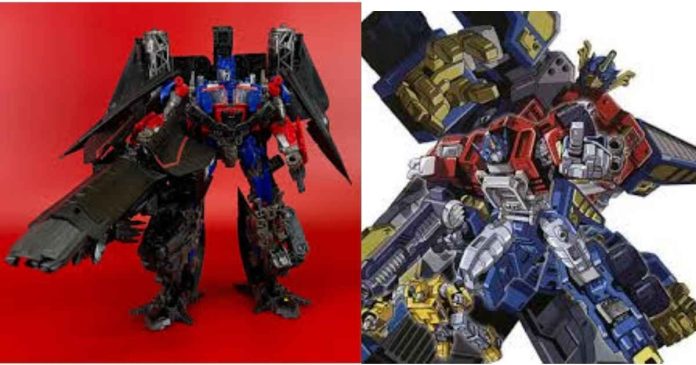 What is optimus prime and jetfire put together called?