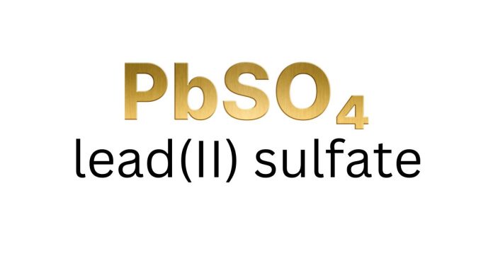 What is the Correct Name of the Compound PbSO₄?