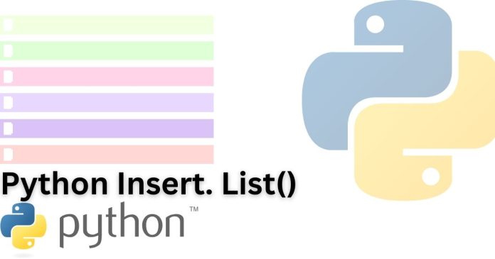 What is the Python list.insert() method, and how is it used with examples?