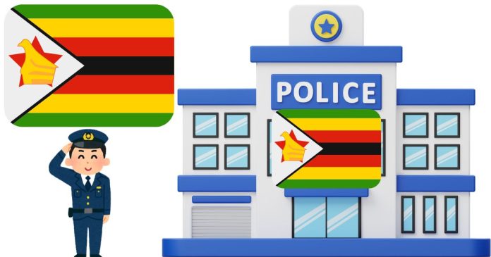 What is the colour of uniform of zimbabwean police?