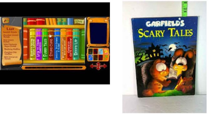 What is the order of the books on the scary scavenger hunt?