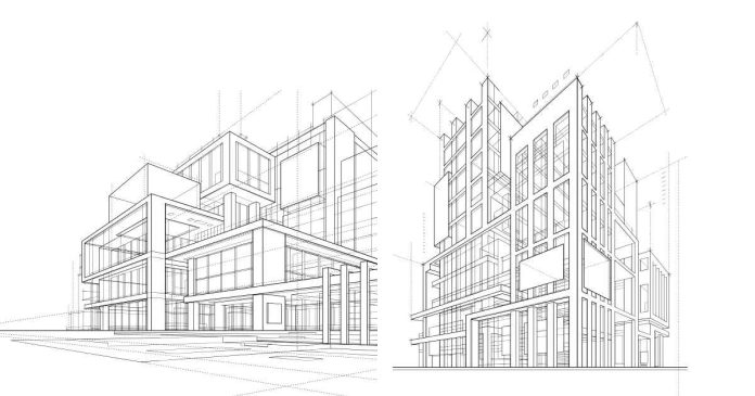 What is the symbol for square feet in architectural drawing?