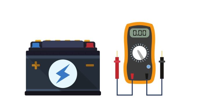 What is the voltage of a new car battery?